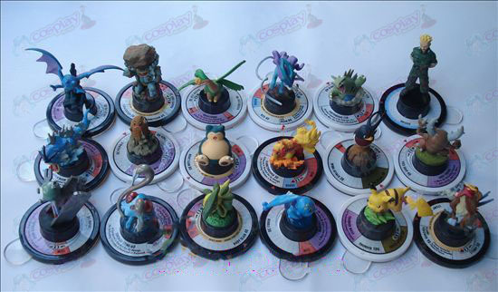 Ægte 18 modeller Pokemon tilbehør (6cm)