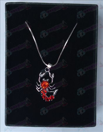 Saint Seiya Tilbehør skorpion halskæde (rød)