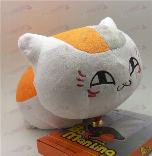 Natsume Bog af Friends Tilbehør big hvid kat liggende plys dukke (40cm