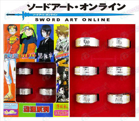 Sword Art Online Tilbehør Frosted Ring (6 / sæt)