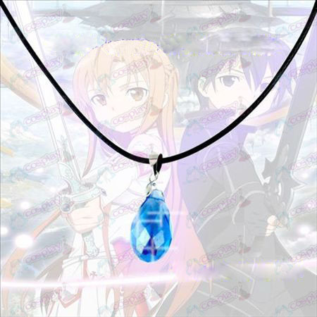 Sword Art Online Tilbehør Yui Heart Crystal halskæde