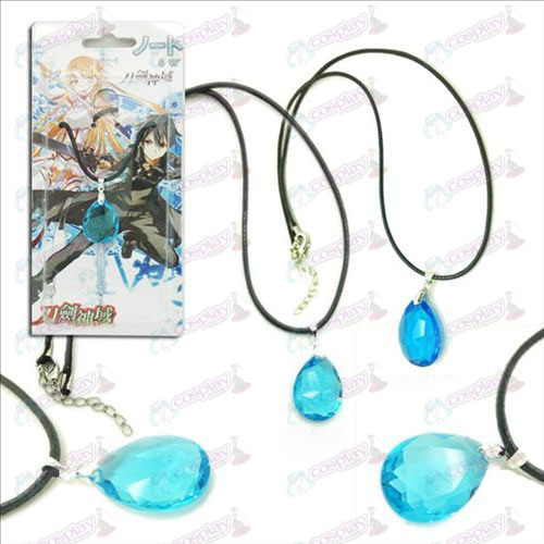 Sword Art Online Tilbehør Yui Hearts 2 farve dråbe vedhæng halskæde