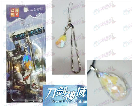 Sword Art Online Tilbehør Yui Heart White Crystal Strap