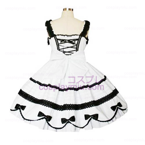 Lace Trimmed Gothic Lolita Cosplay Kjoler