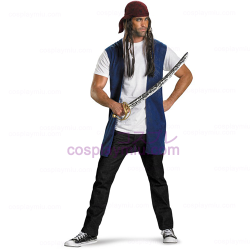 Pirates Of The Caribbean - Captain Jack Sparrow Adult Kostumer Kit