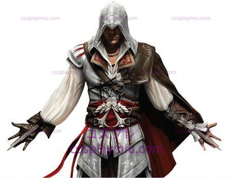 Assassin's Creed II Ezio Cosplay Hvid Edition