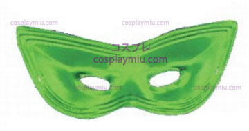 Harlequin Maske,Satin,Green