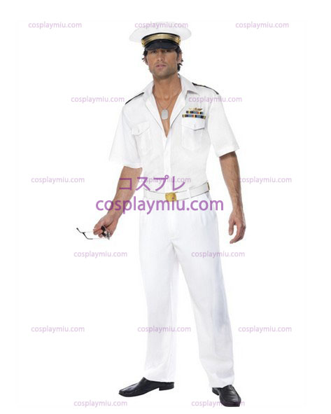 Herres Top Gun Captain Airforce Fancy Kjoler Kostumer