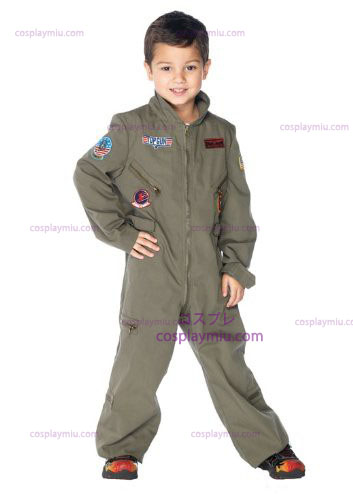 Top Gun Flight Suit Børn Kostumer