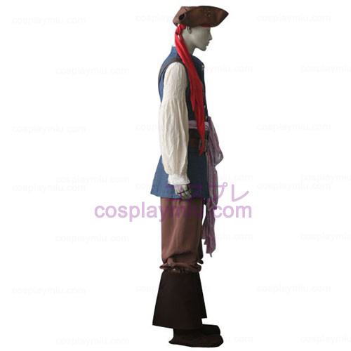 Pirates of the Caribbean Captain Jack Sparrow Cosplay Kostumer