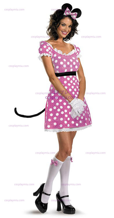 Disney Clubhouse Pink Minnie Mouse Adult Kostumer