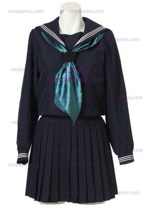 Long Sleeves Sailor School Ensartet Cosplay Kostumer