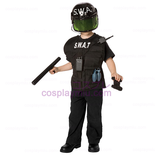 S.W.A.T. Officer Barn Kostumer Kit