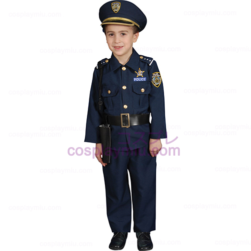 Police Officer Deluxe Toddler Kostumer