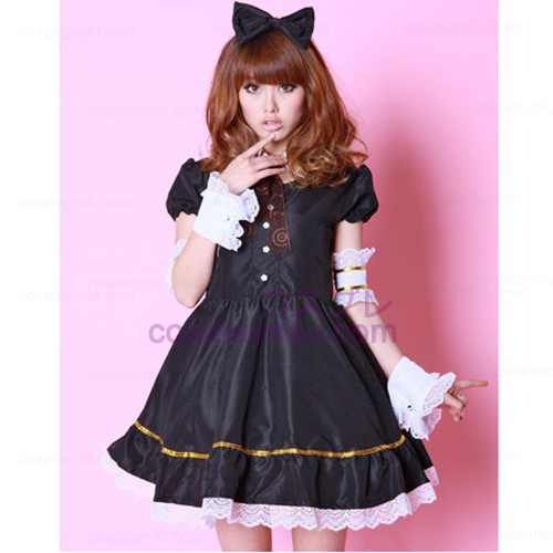 Sort SD Doll Anime Cosplay Maid Outfit/ Maid Kostumer