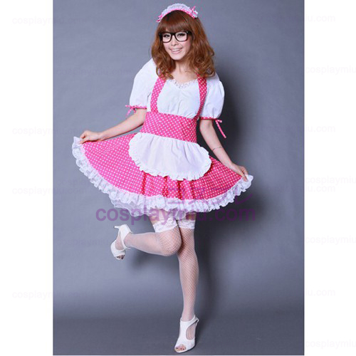K-ON Pink Cosplay Maid Kostumer