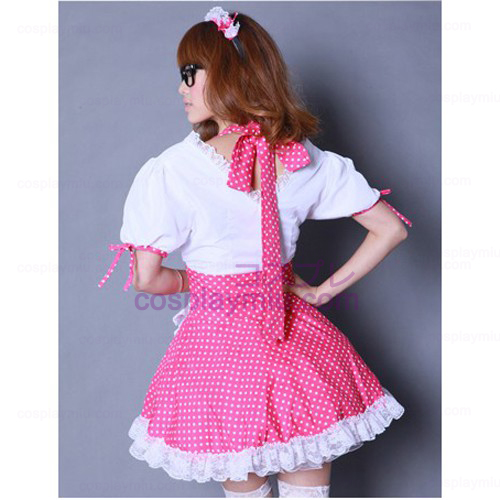 K-ON Pink Cosplay Maid Kostumer