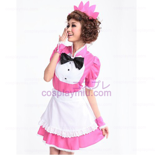 Lolita Cosplay Kostumer/Peach Pink Barbie Doll Maid Kostumer