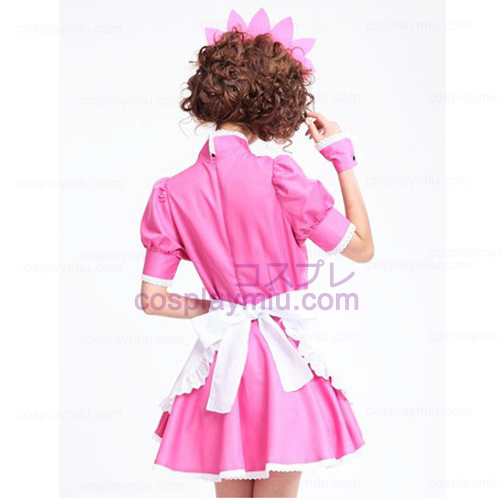 Lolita Cosplay Kostumer/Peach Pink Barbie Doll Maid Kostumer