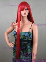 36" Straight Apple Red Cosplay Parykker