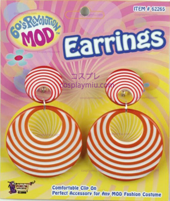 Orange Swirl Earrings