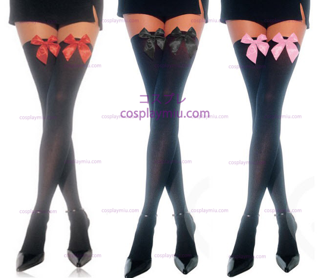 Thigh High Stockings with Bow