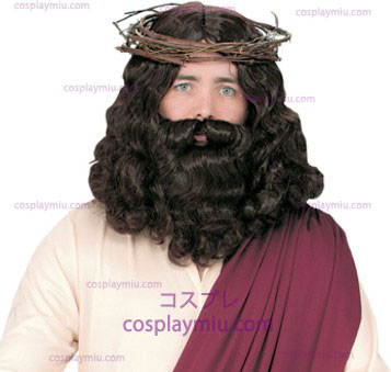 Jesus Parykken With Beard