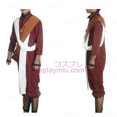 Naruto Shippuden Gaara Red Cosplay Kostumer og Tilbehør Set