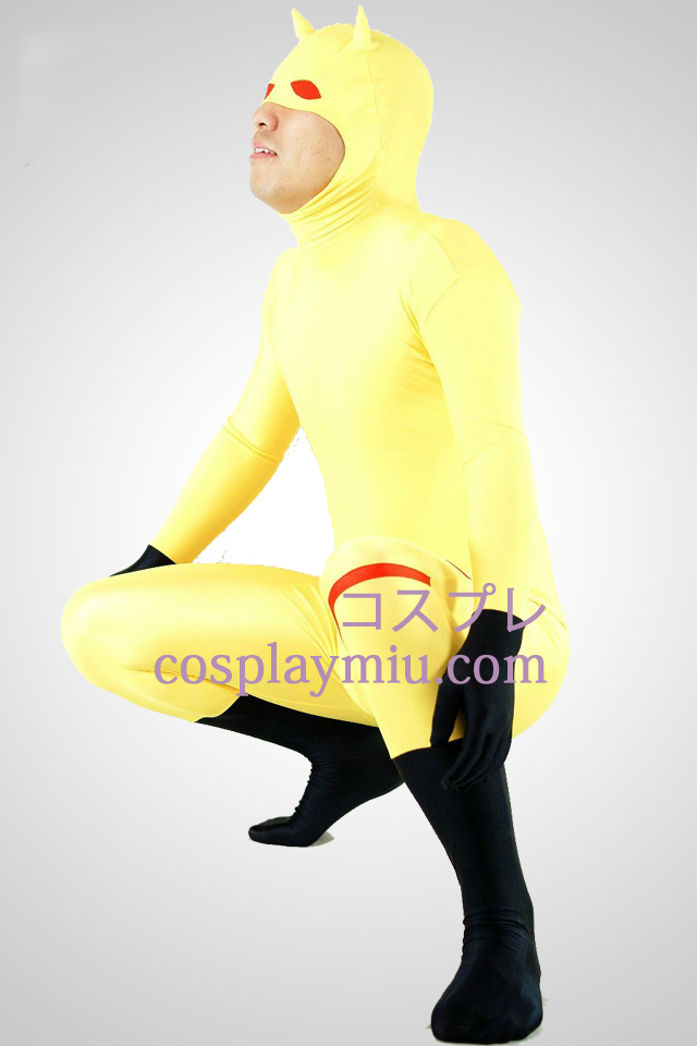 Gul Lycra Spandex Unisex Animal Zentai Suit Med Half Face Open