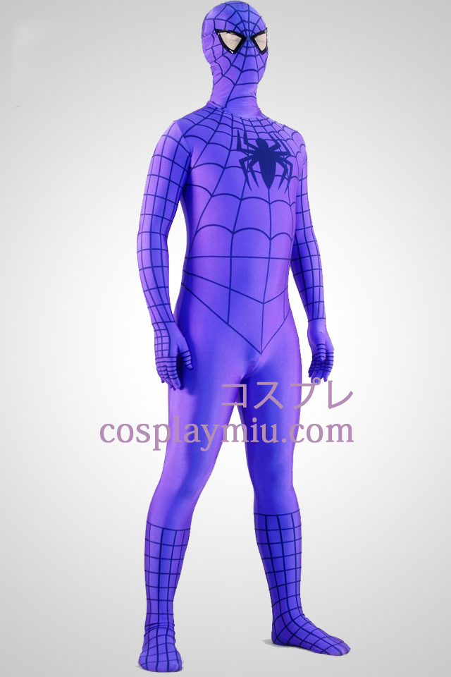 Lilla Spiderman Superhero Zentai Suit