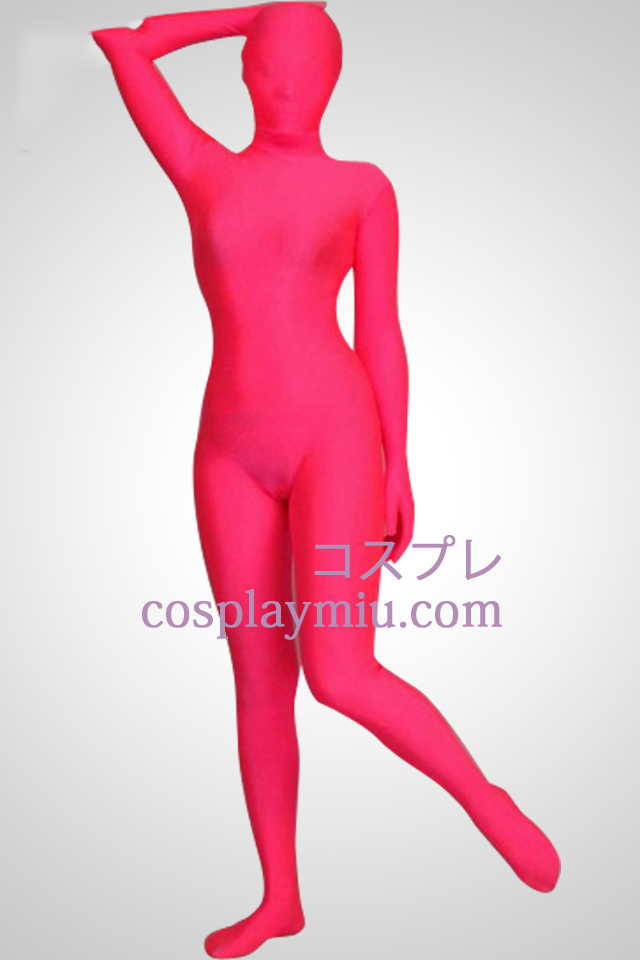 Rose Color Full Body Lycra Spandex Zentai Suit