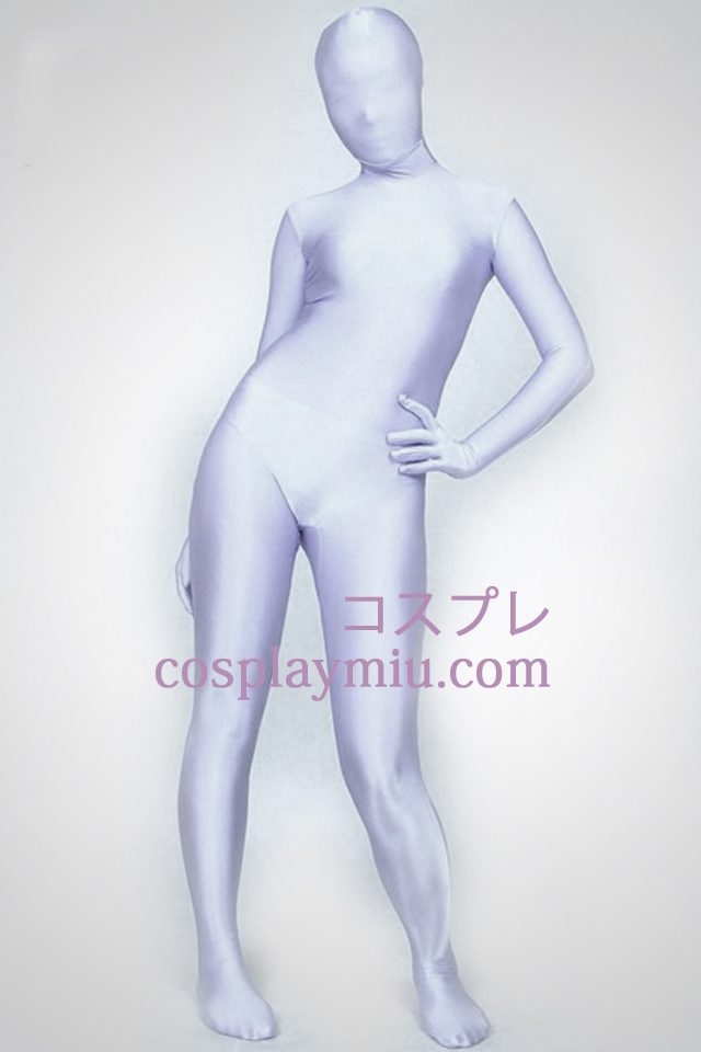 Sølvgrå Full Body Lycra Spandex Zentai Suit