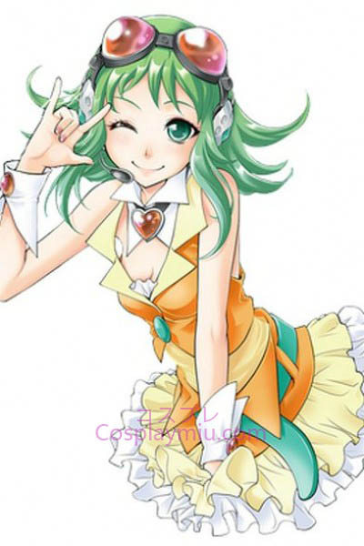 Vocaloid Gumi Green Long Cosplay paryk