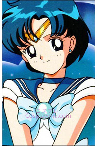 Sailor Moon Mizuno Ami Sailor Mercury Short Cosplay Paryk
