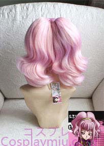 Kode Geass Anya Alstreim Pink Curly Cosplay paryk